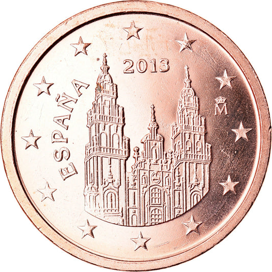 Španělsko, 
  
  2 euro centy, 
  
  2013
