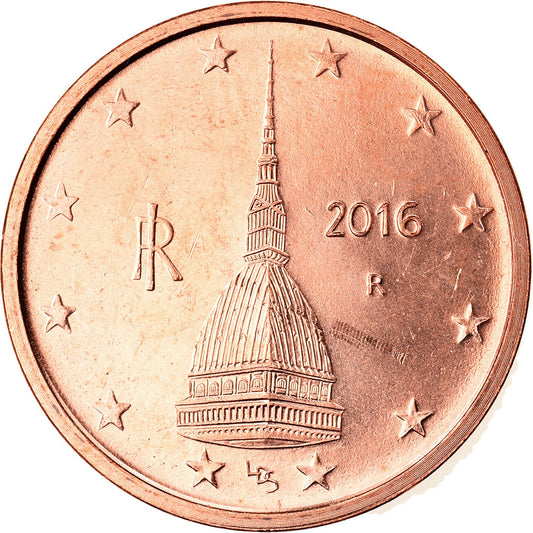Itálie, 
  
  2 euro centy, 
  
  2016