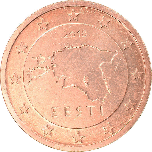 Estonsko, 
  
  2 euro centy, 
  
  2018
