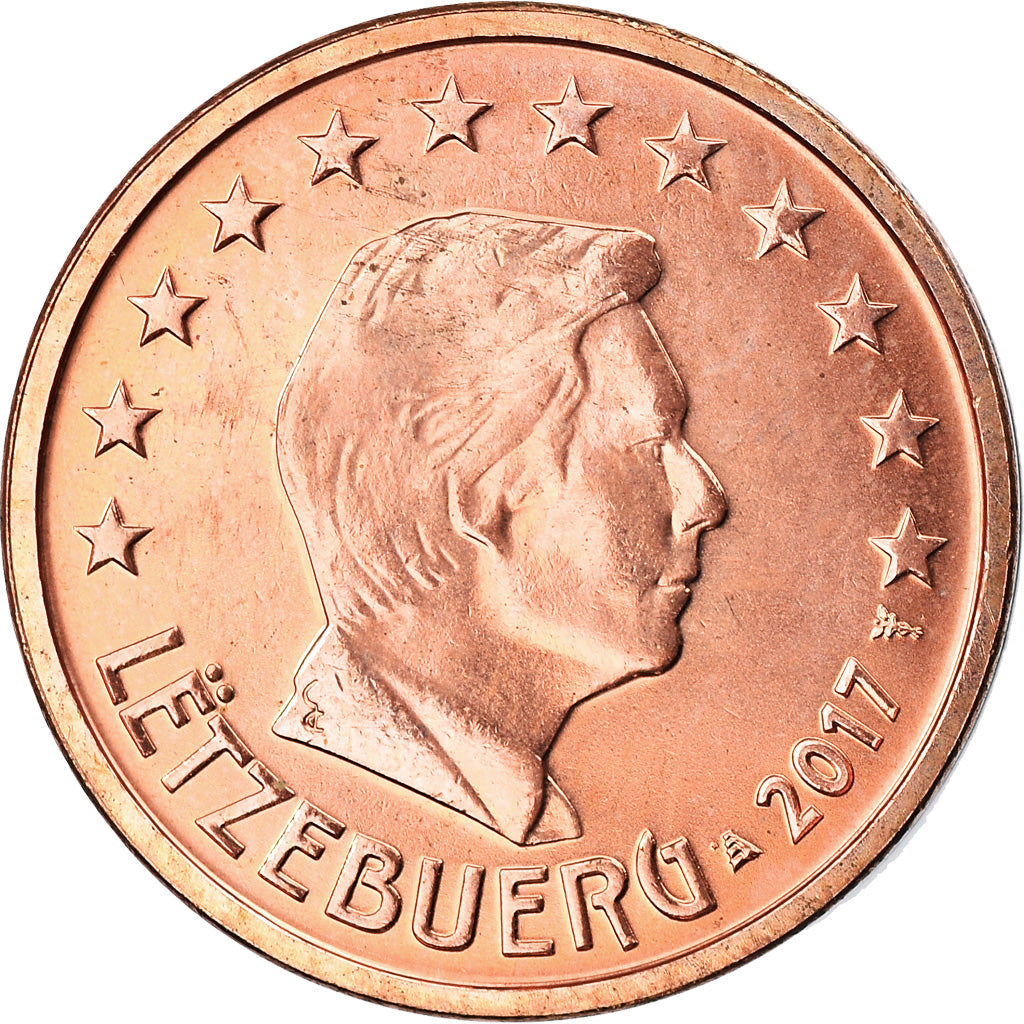 Lucembursko, 
  
  2 euro centy, 
  
  2017