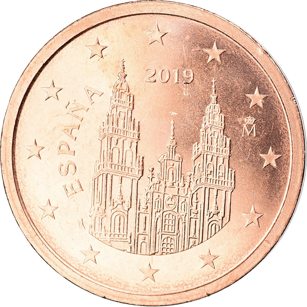 Španělsko, 
  
  2 euro centy, 
  
  2019