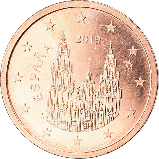 Španělsko, 
  
  2 euro centy, 
  
  2019
