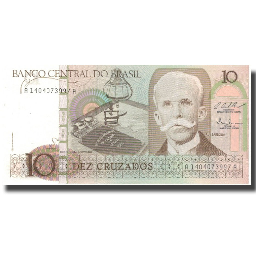 Bankovka, 
  
  Brazílie, 
  
  10 Cruzados