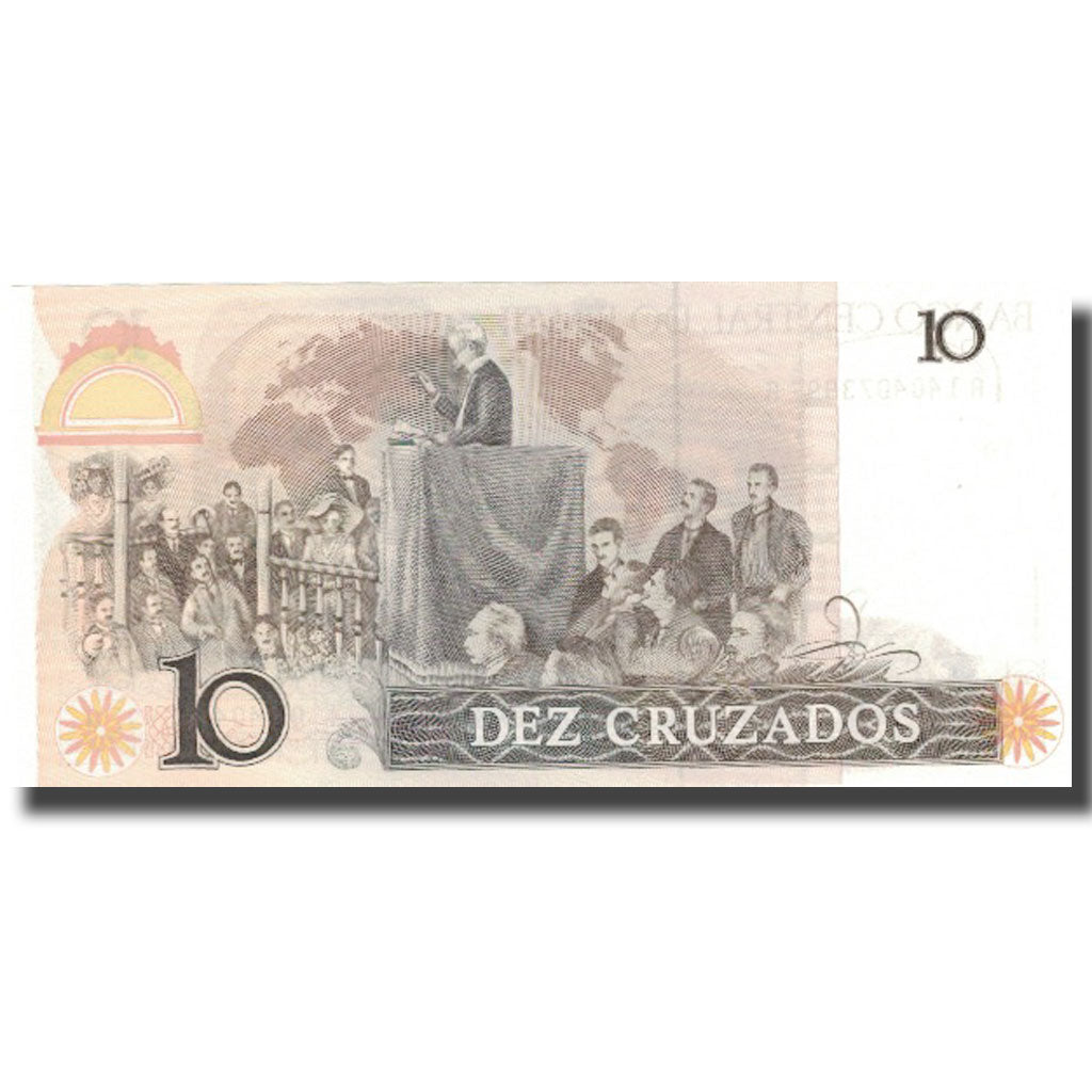 Bankovka, 
  
  Brazílie, 
  
  10 Cruzados