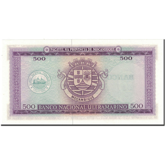 Bankovka, 
  
  Mosambik, 
  
  500 Escudos
