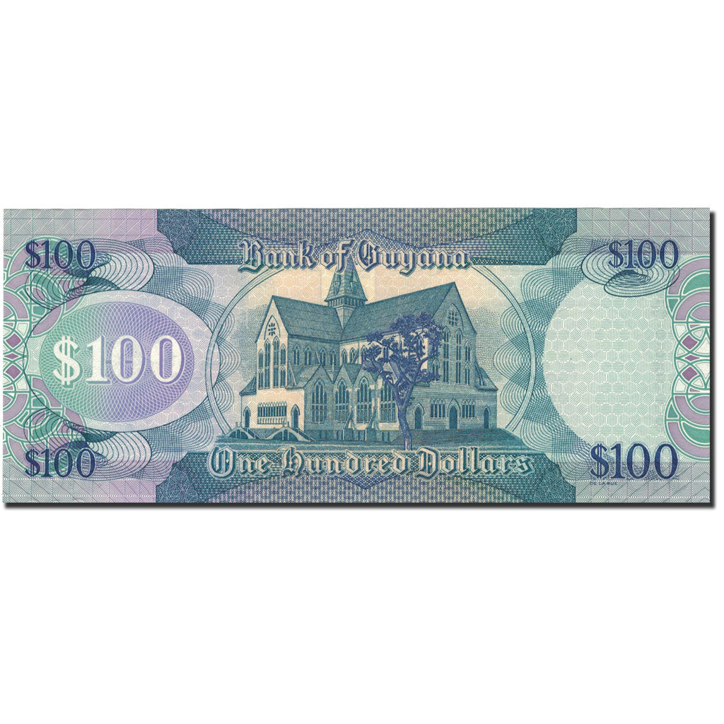 Bankovka, 
  
  Guyana, 
  
  100 dolarů