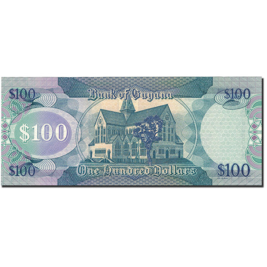 Bankovka, 
  
  Guyana, 
  
  100 dolarů