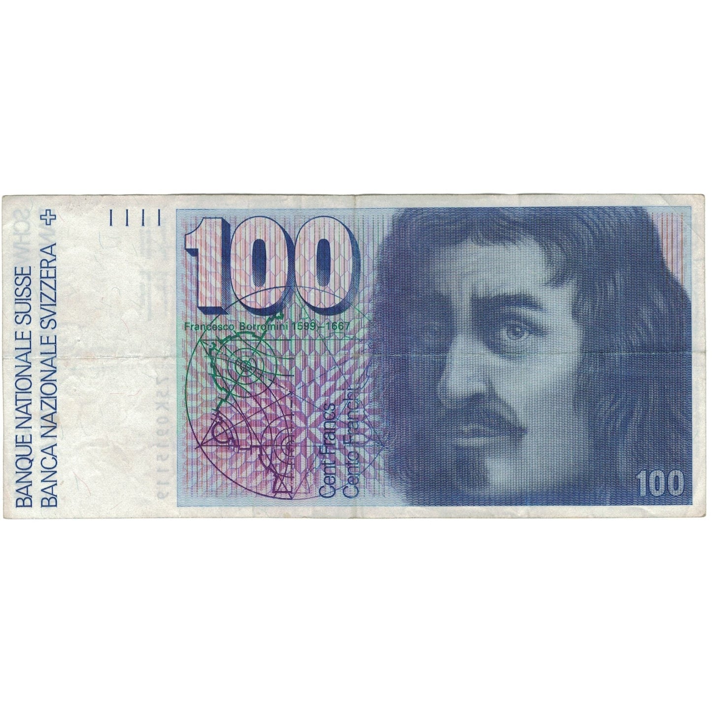 Bankovka, 
  
  Švýcarsko, 
  
  100 Frankenů