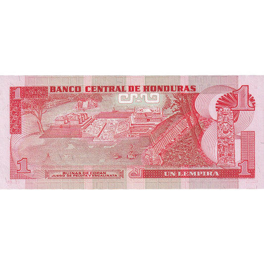 Bankovka, 
  
  Honduras, 
  
  1 Lempira