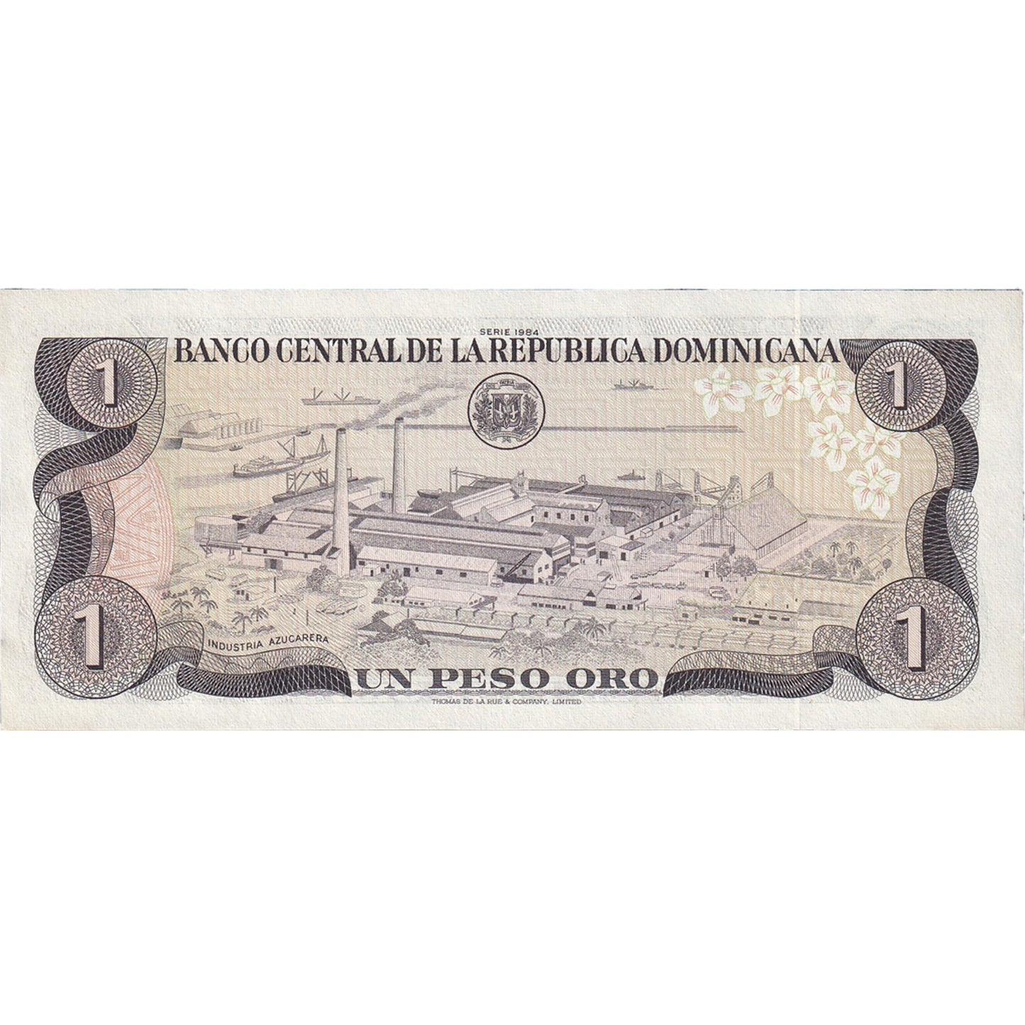 Bankovka, 
  
  Dominikánská republika, 
  
  1 peso Oro