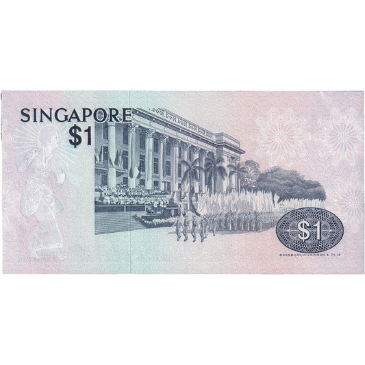 Bankovka, 
  
  Singapur, 
  
  1 dolar