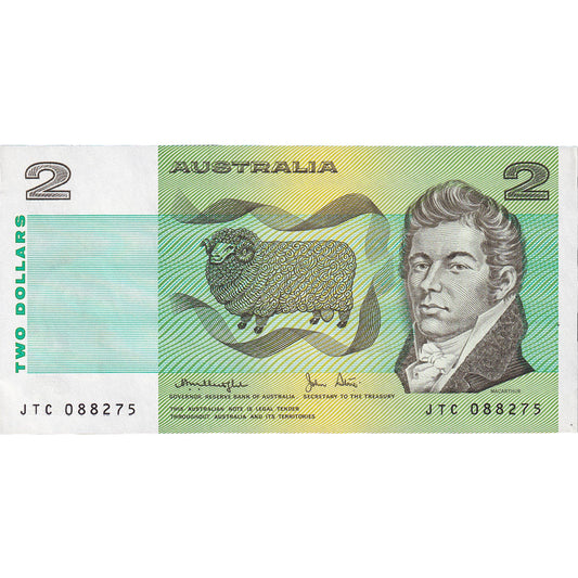 Bankovka, 
  
  Austrálie, 
  
  2 dolary
