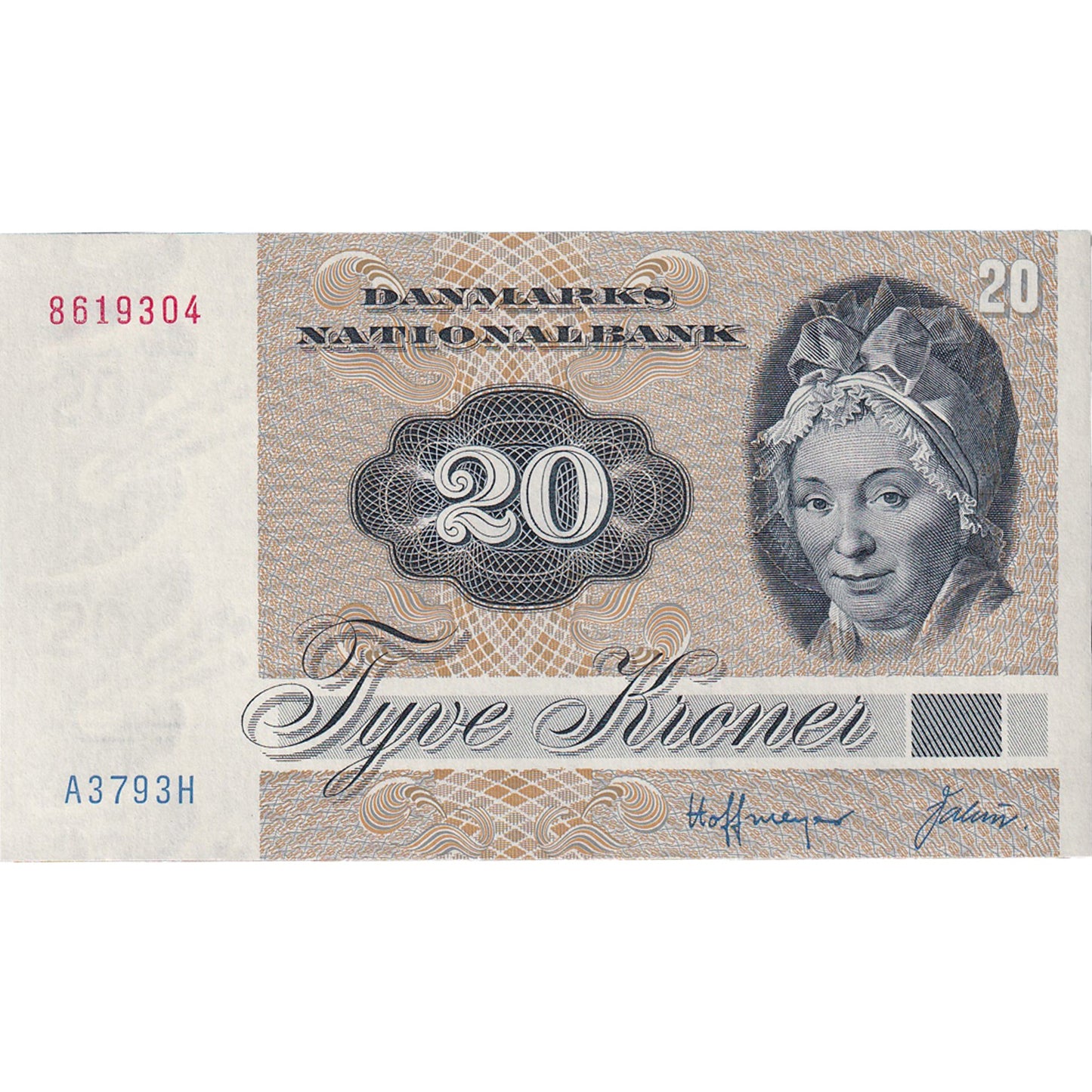 Bankovka, 
  
  Dánsko, 
  
  20 korun