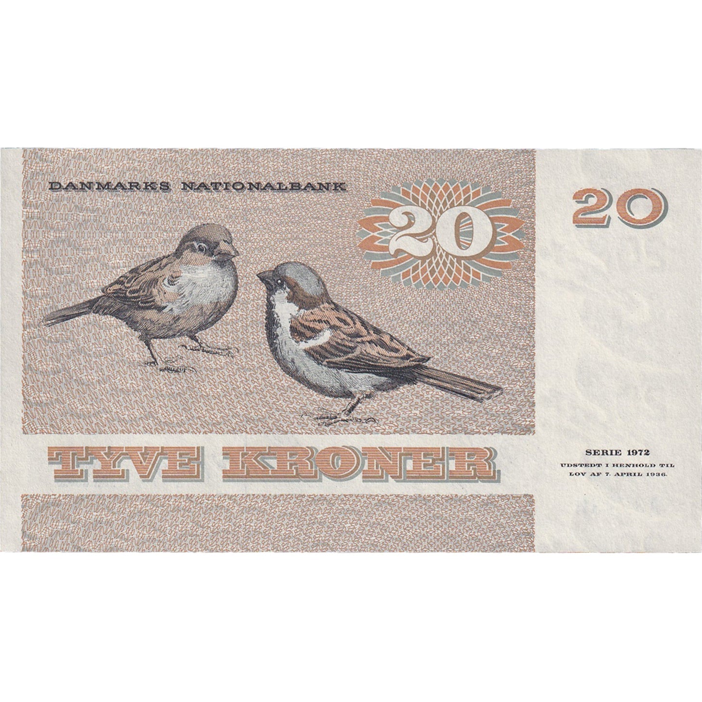 Bankovka, 
  
  Dánsko, 
  
  20 korun