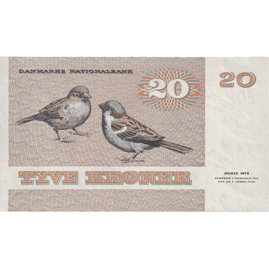 Bankovka, 
  
  Dánsko, 
  
  20 korun