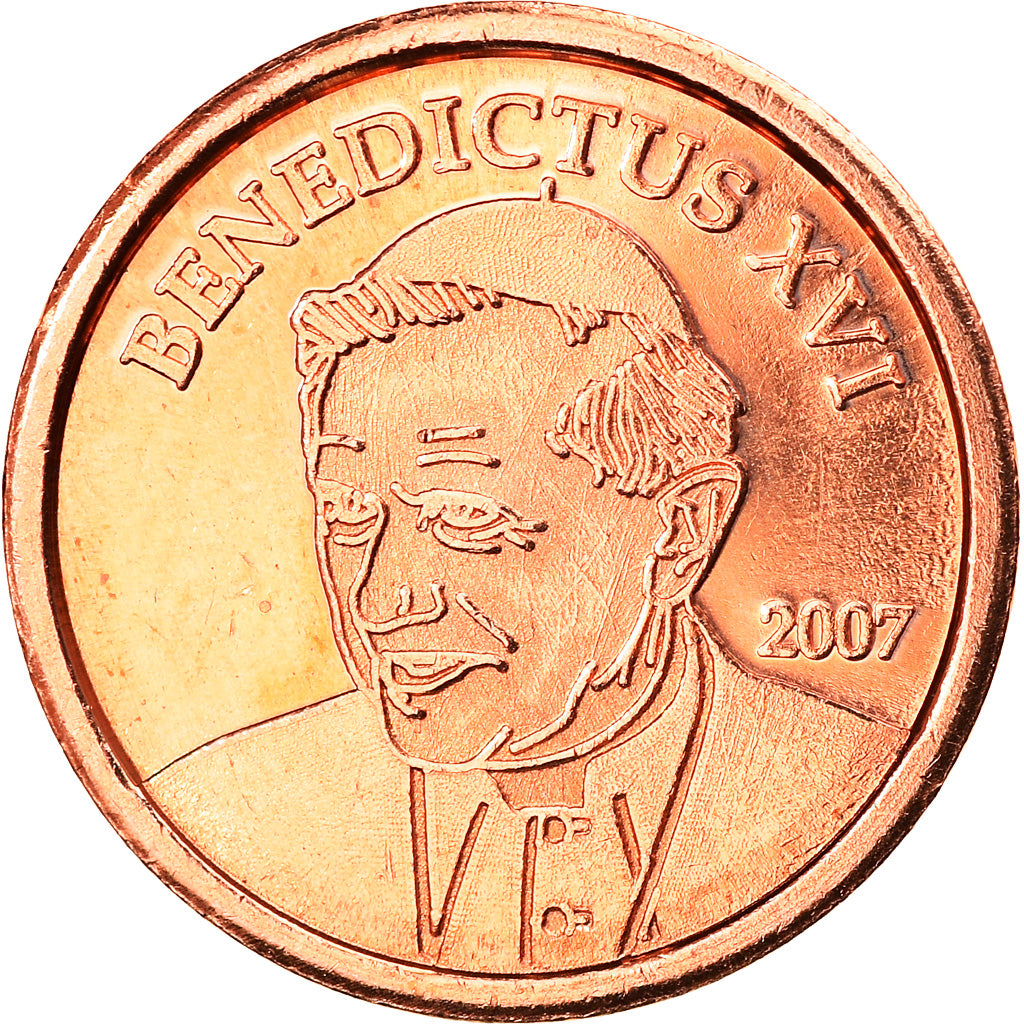 Vatikán, 
  
  2 euro centy, 
  
  2007