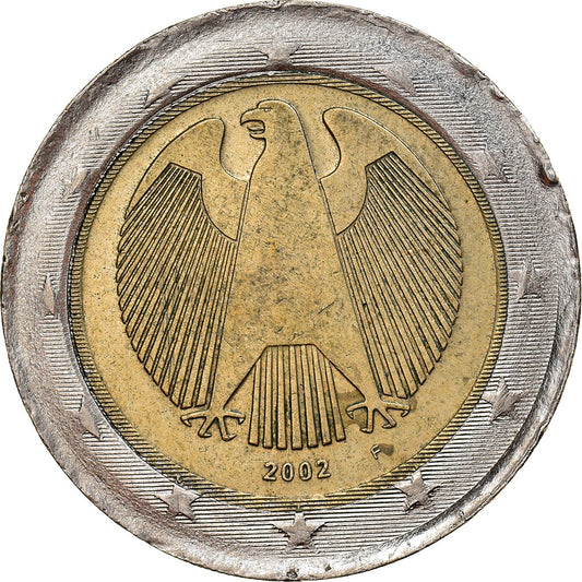 Německo, 
  
  2 eura, 
  
  2002