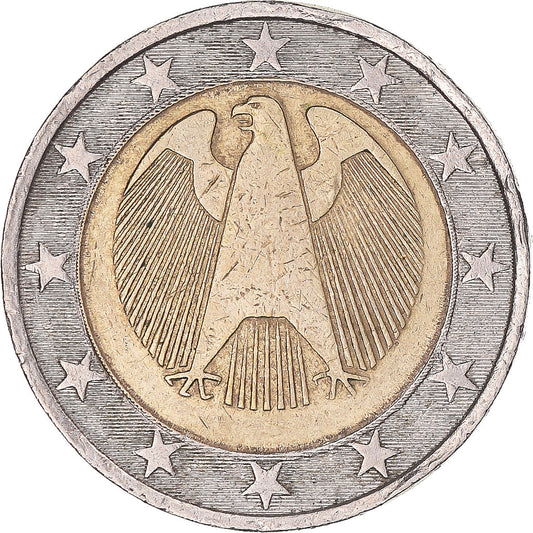 Německo, 
  
  2 eura, 
  
  Trial Turning Star s hranou 2€