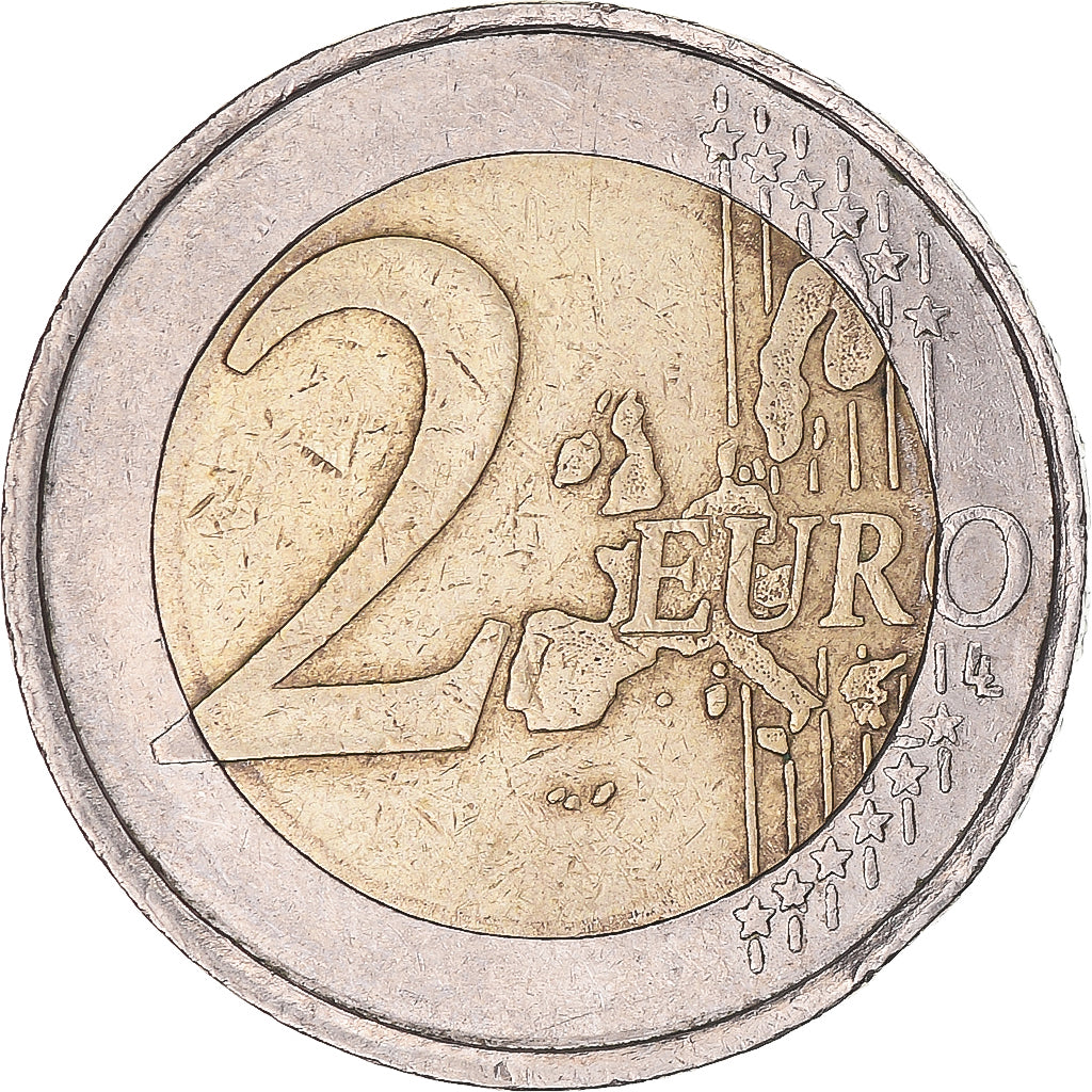 Německo, 
  
  2 eura, 
  
  Trial Turning Star s hranou 2€
