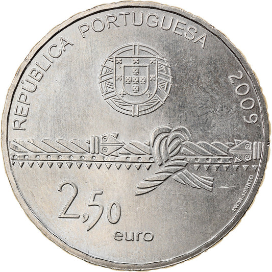 Portugalsko, 
  
  2-1/2 eura, 
  
  2009
