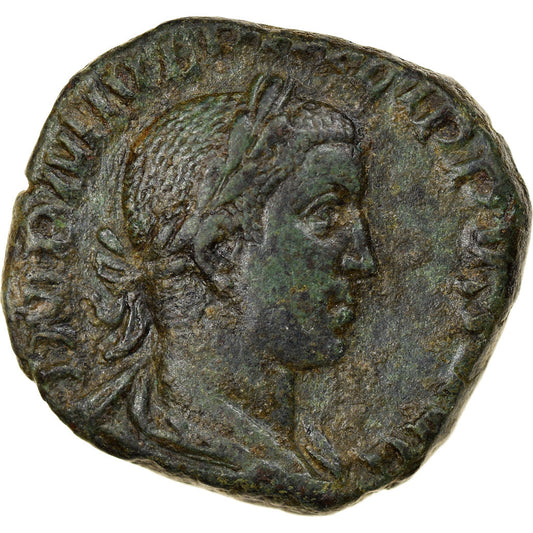 Mince, 
  
  Filip II, 
  
  Sestertius