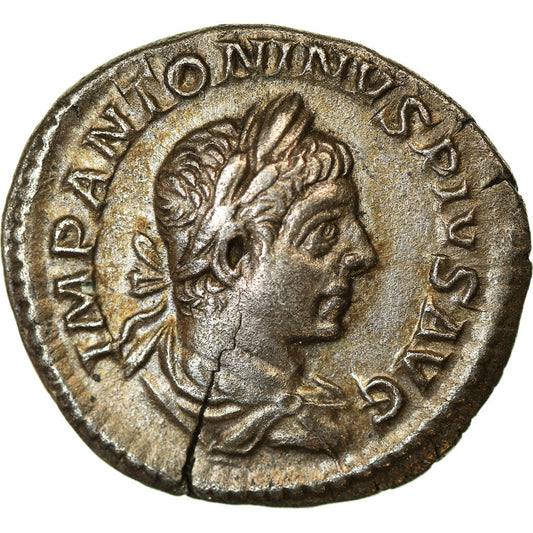 Mince, 
  
  Elagabalus, 
  
  denár