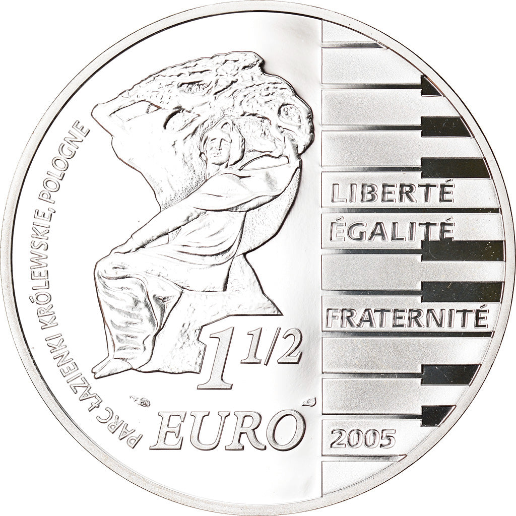Francie, 
  
  1–1/2 eura, 
  
  Fryderyk Chopin